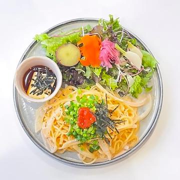 シェフ自慢の博多明太クリームパスタ
