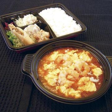 エビと玉子のチリソース煮弁当