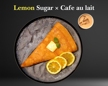 レモンシュガークレープ＆コロンビア カフェオレ(アイス) Lemon Sugar ＆ Columbia Iced Caf au Lait