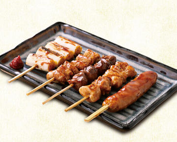 串焼盛り合せ 5本