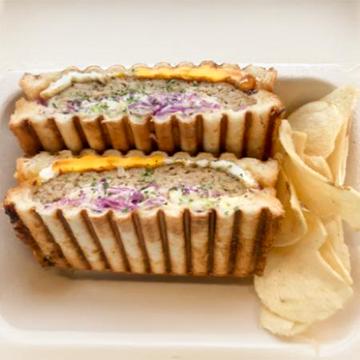 てりたまハンバーグプレスホットサンド
