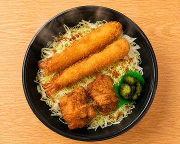 お手軽エビフライ＆鶏唐揚げ弁当