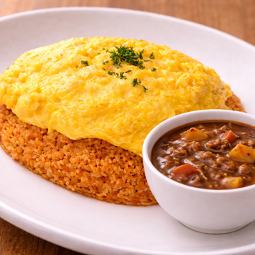 カレーソースのオムライス