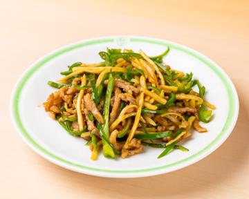 青椒肉絲  定食
