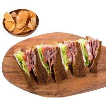 スパイシービーフパストラミサンドイッチ Spicy beef pastrami sandwich