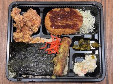 根室食堂 海苔弁当(鮭の炊き飯)