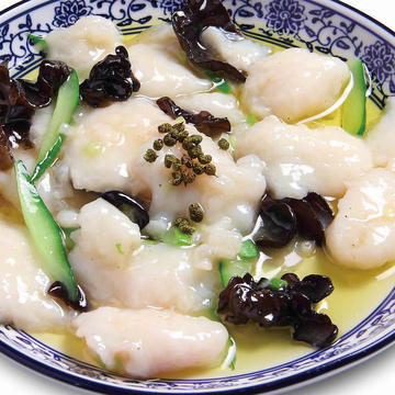 白身魚の塩炒山椒油かけ