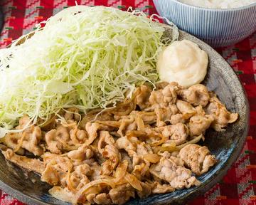 豚バラ生姜焼き定食 BUTABARA SOGAYAKI TEISOKU