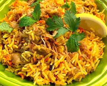 ビリヤニ 、Biryani 、chicken or mutton or vegetable