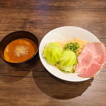 海老トマトつけ麺(中盛)+キャベツTP Dipping Noodles(Medium)+EXtra Cabbage