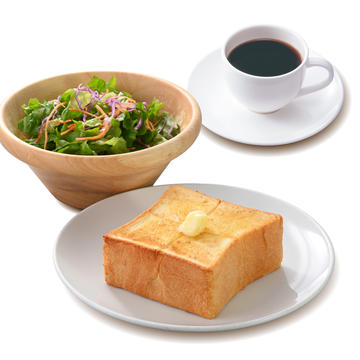 サラダ＆厚切りバタートーストセットラージサイズドリンク付き)