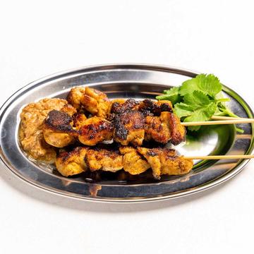マレーシアの焼き鳥、サテ(3本＆ピーナッツソース付き)