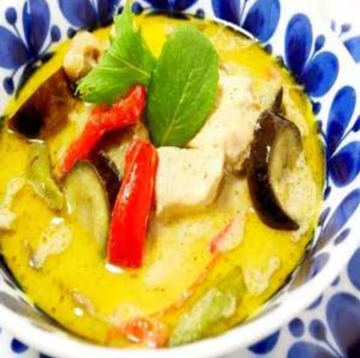 グリーンカレーライスセット/Green Curry