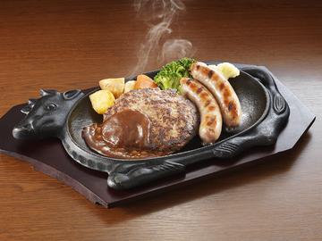 ビーフ100%ハンバーグ&ソーセージ