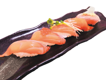 サーモンづくしハーフ Salmon Sushi Combo(half serving)