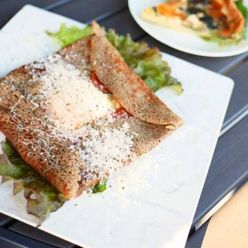 そば粉のガレット -いんげんとポテトのジェノベーゼ風- Potato&Green Beans Genovese style Galette