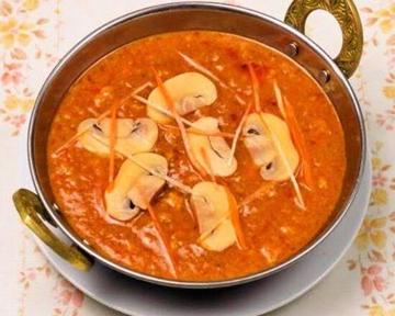 キーママッシュルームカレーKeema Mushroom Curry