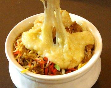 Melted Cheese Topping Biriyani   溶けたチーズのトッピングビリヤニ