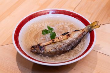 鮎ゴトラーメン + 鮎焼きおにぎり