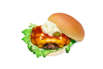 チーズバーガー/高加水バンズ