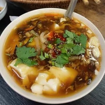 豆腐脳 默有辣椒 香菜