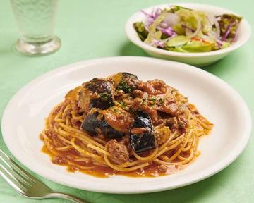 揚げナスのミートソース Fried Eggplant and Meat Sauce