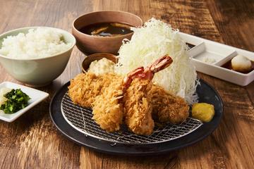 ロースかつとエビフライ弁当A