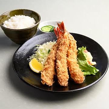 上エビフライ定食