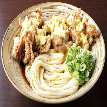 (冷)タルタル山盛りザンギうどん