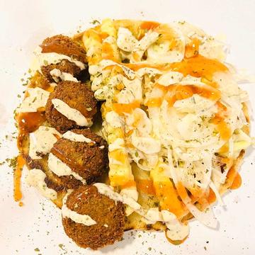 New ！！ マラウワ・ファラッフェルサンドイッチ Falafel with Malawach Sandwitch
