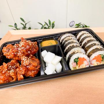 ヤンニョムチキン＆キンパ