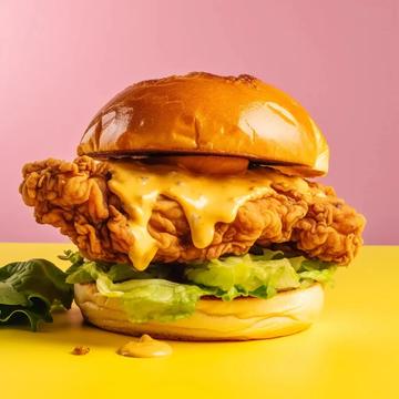 【menu限定】ハニーマスタードチキンバーガー