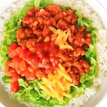 美味しいチキンタコライス 【CHICKEN TACO RICE】