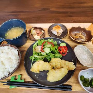 鶏天定食