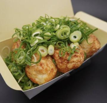 ネギかけ たこ焼き6個 Takoyaki with Green Onions 6Pieces