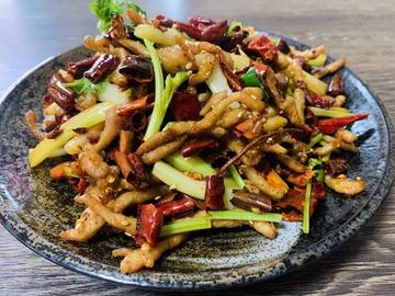 豚肉千切り辛味炒め(香辣肉)