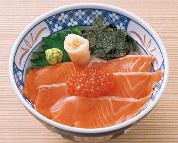 オランダ島サーモンといくら丼