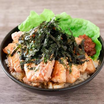 (肉大盛:200g)韓国のりサムギョプサルDON！