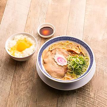 サバ豚骨らーめん+玉子かけごはん