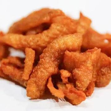 オルレアン風鶏皮の唐揚げ