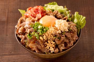 にんにくマシマシの牛カルビスタミナ丼 Garlic Beef Kalbi Stamina Bowl
