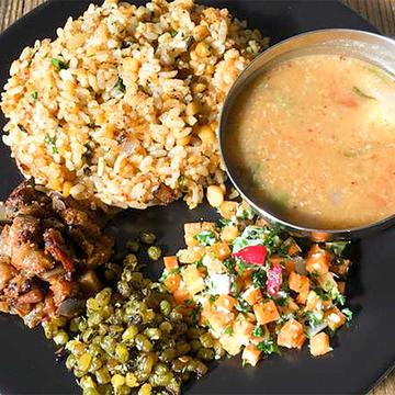 チャナマサラライス プレート Chana Masala Rice Plate