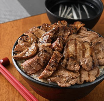 スープセット 牛タン丼 Beef Tongue(3㎜) Rice Bowl Soup Set