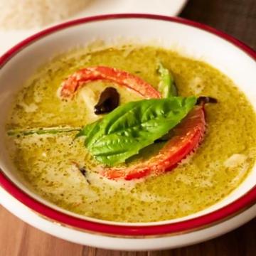 グリーンカレーライス Green curry rice