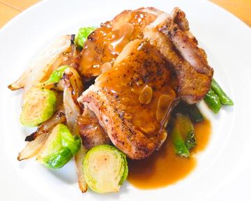 国産鶏モモ肉のソテー Sauteed Japanese Chicken