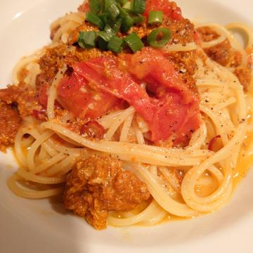 生ウニとフレッシュトマトのマキアート「スパゲッティ」