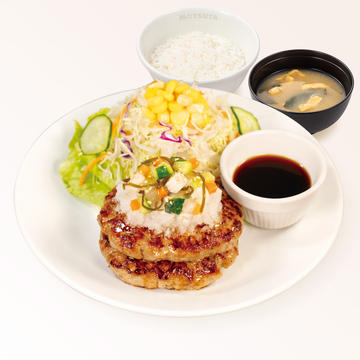 やたら和風ハンバーグ定食(味噌汁付)