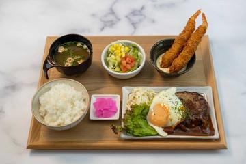 ハンバーグ＆エビフライのセット