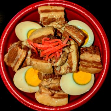 豚角煮丼W