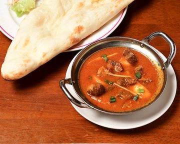 マトンとほうれん草カレー Mutton and spinach curry